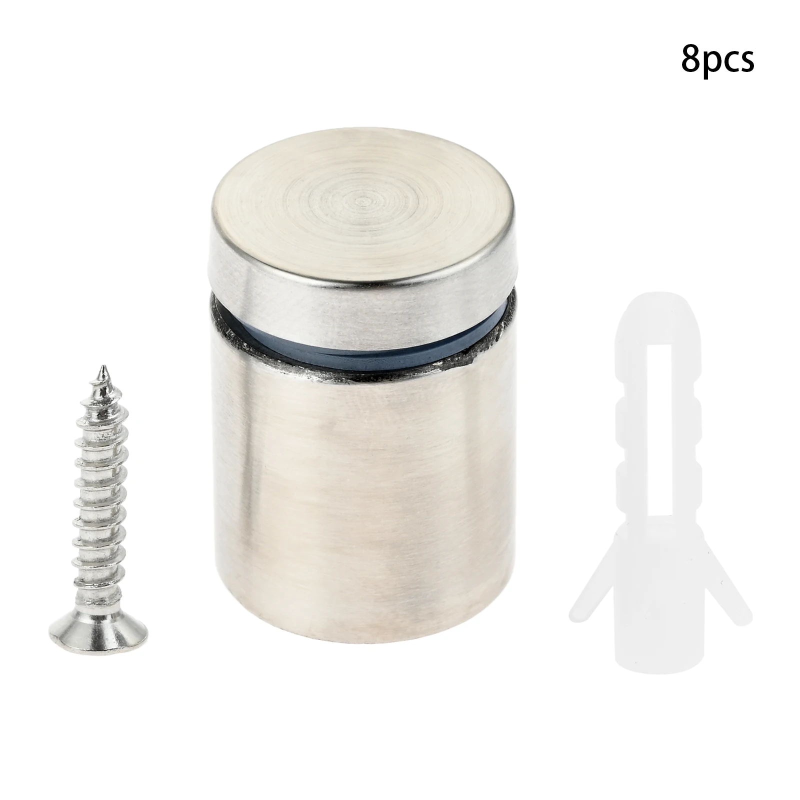 

8Pcs Standoff Screw Advertising Screw with White Expansion Tube M3.5X20 Mounting Glass Hardware Sign Hanging Picture Frame Board