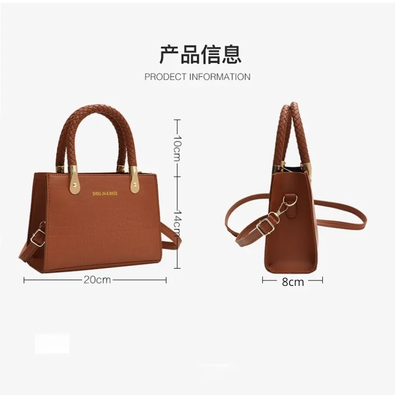 Popular Crossbody Bag Women Bag 2023 New Fashion Handbag Textured Shoulder Bag Versatile Small Square Bag Ladies Hand Bags