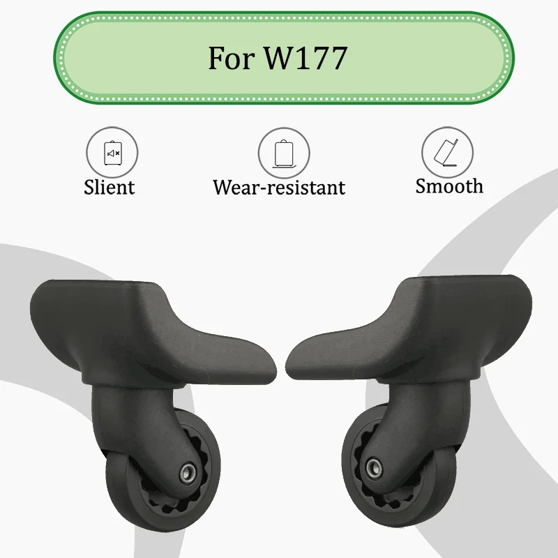 

For W177 Universal Luggage Cart Wheel Set - Silent Rotating Wheel Replacement Kit Suitable For Most Luggage Cart Wheel Repairs