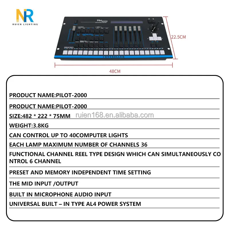 DMX512 Signal Controller Piloting 2000 Computer Light Console Dj Controller