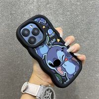 For Motorola G84 G82 G13 G23 G10 G20 G30 G14 G54 G04 G24 G34 G35 G53 G55 E30 E40 Edge 40 Neo Cartoon Stitch Wave TPU Phone Case