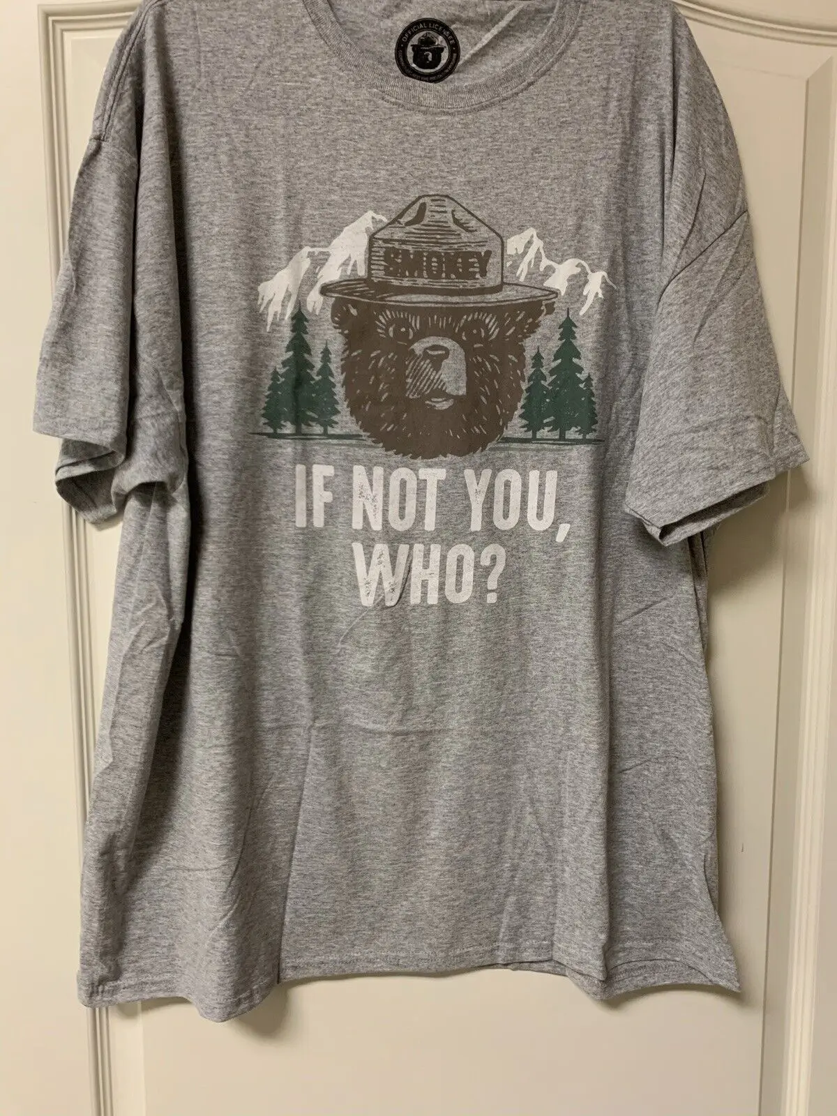 NEW W O TAGS Men Äôs Smokey the Bear If Not You Who Officially Licensed T Shirt 2XL