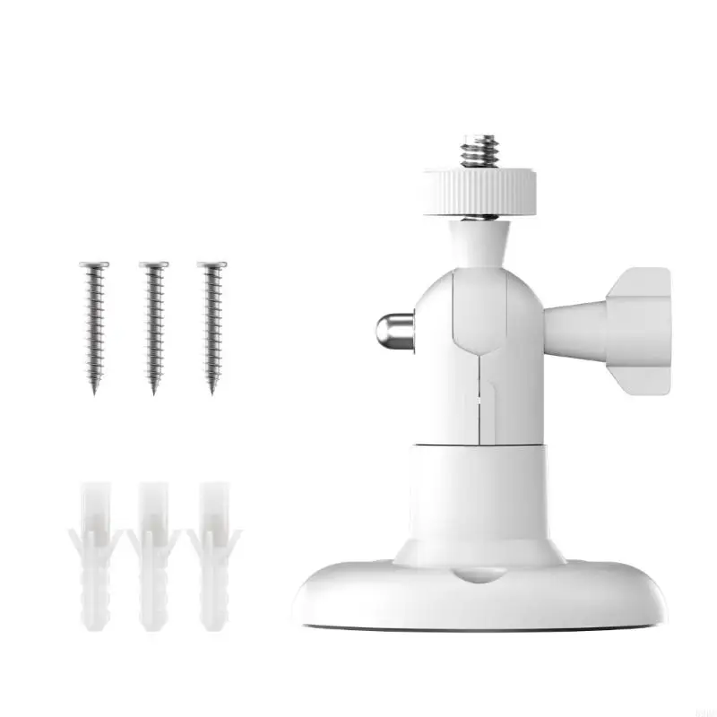 Security Camera Wall Mount Holder with 1/4in Thread Ball Head and Screw Wall Plugs for Indoor Outdoor Home Use 896C