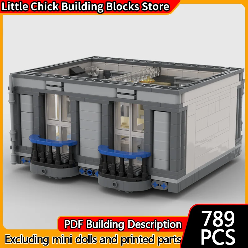 

City Street View Model MOC Building Bricks House Residential Modular Technology Children Holiday Gifts Assemble Toys Suit