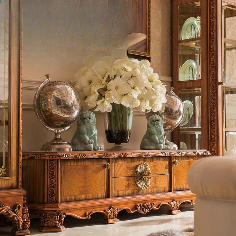 

European living room low cabinet 1.85 meters living room low cabinet TV cabinet