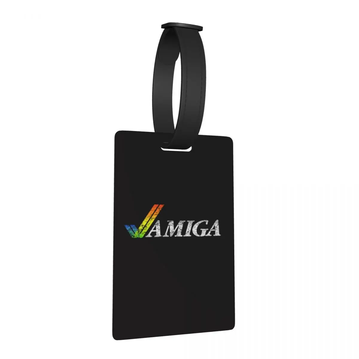 

Amiga Gaming Luggage Tags Suitcase Accessories Travel Baggage Boarding Tag Label Holder ID Name Address