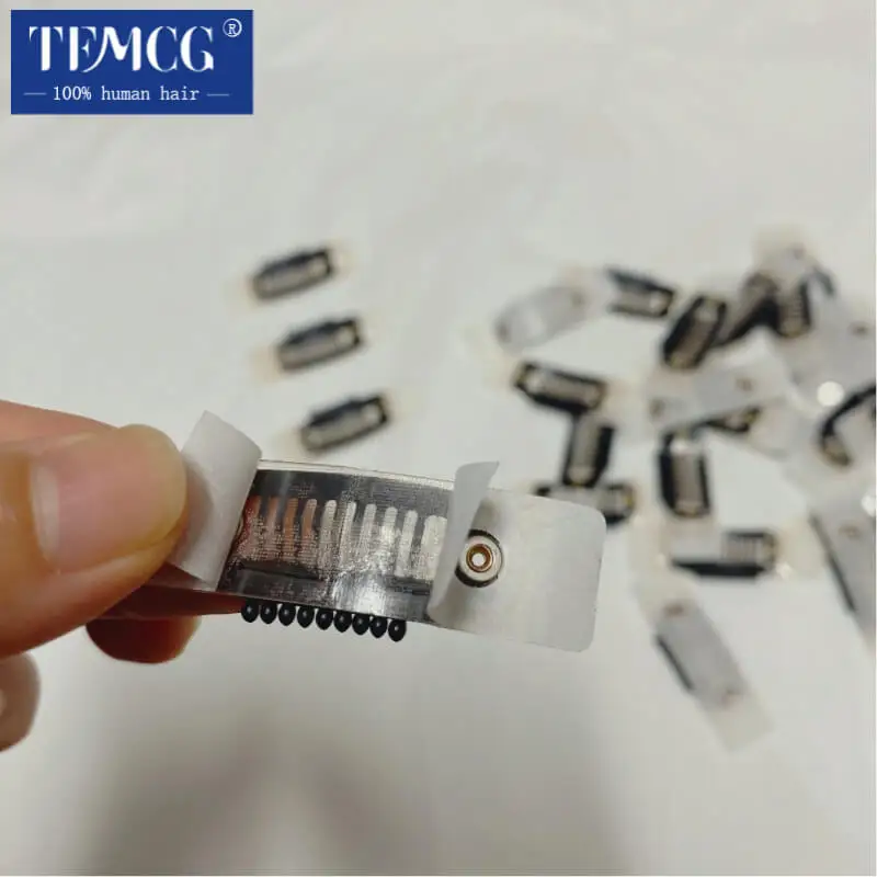 10-30PCS Snap Clips For Wig Double-Side Adhesive Clips U-shape Clip For Men ToupeesTopper Strong Adhesion Clips For Men's Wig