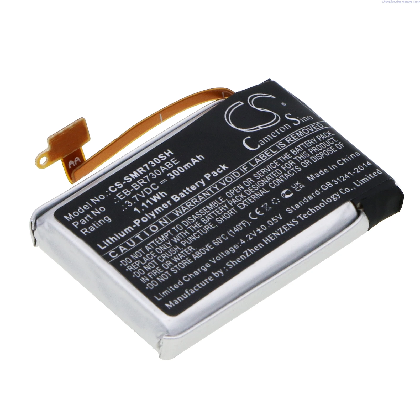 3.7V 300mAh Smartwatch Battery EB-BR730ABE,GH43-04538B for Samsung Galaxy Gear S2 3G,SM-R730,SM-R730A,SM-R730T,R730S,R730V,R735