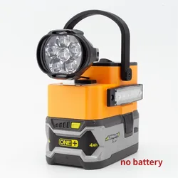 LED work Light Portable Power Supply Portable For Ryobi 18V Lithium Battery Floodlight Flashlight(Not include  battery)