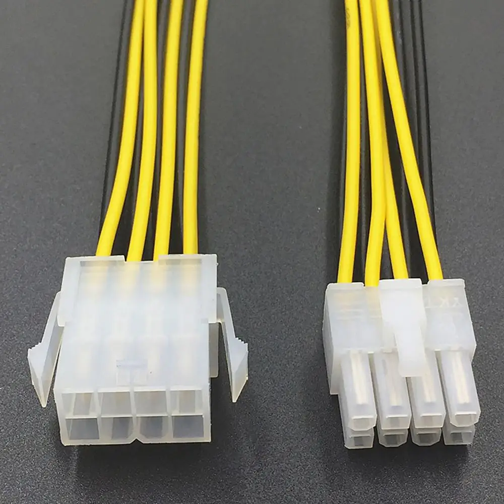 8Pin Male to Female CPU Motherboard Power Supply Cable Extension Cord Connector