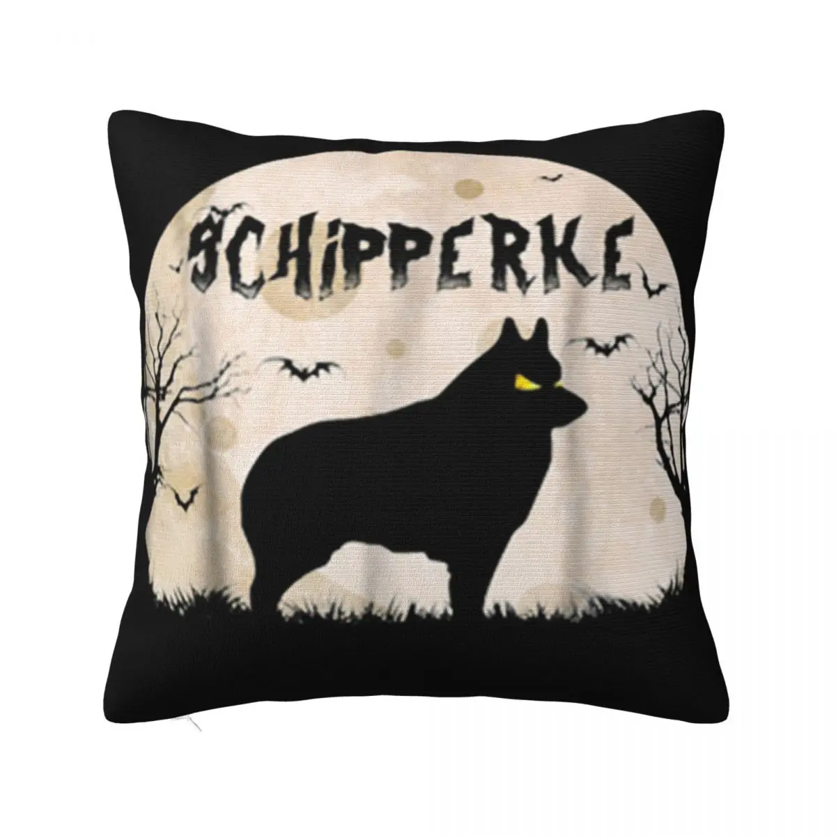 Awesome Scary Schipperke Halloween Rock Selling Boy Chinese Style Best Selling Solid Color Fitness Plus Size Pillow Case