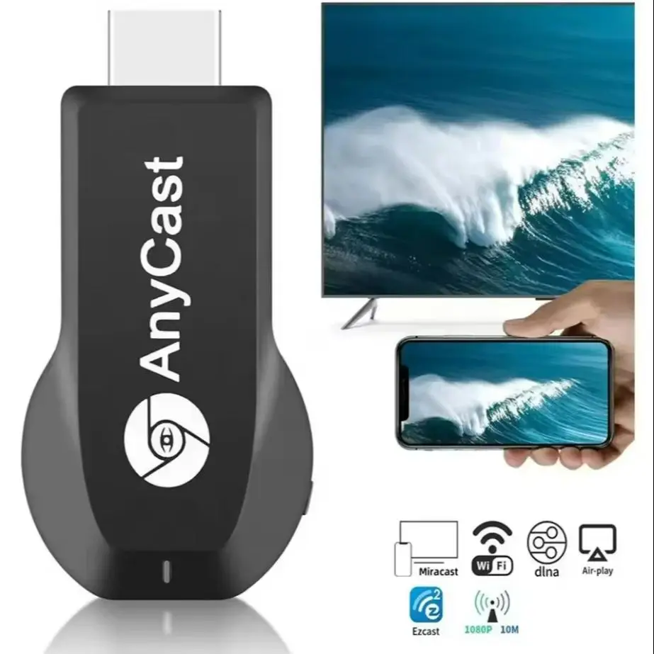 Kabelloser M2 Plus 4K 1080P HDMI-kompatibler TV-Stick WiFi Bildschirmspiegelungs-Dongle Empfänger Miracast Airplay für iOS Android