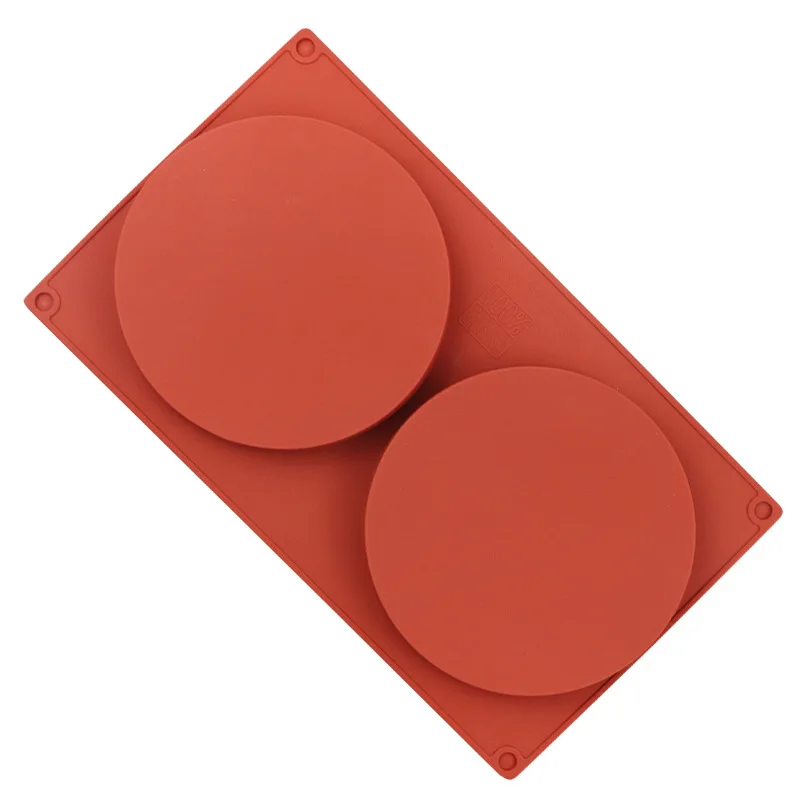 2 Hollow Disc Silicone Cake Mold Kitchen Baking Tools Large Round Silicone Chocolate Mold