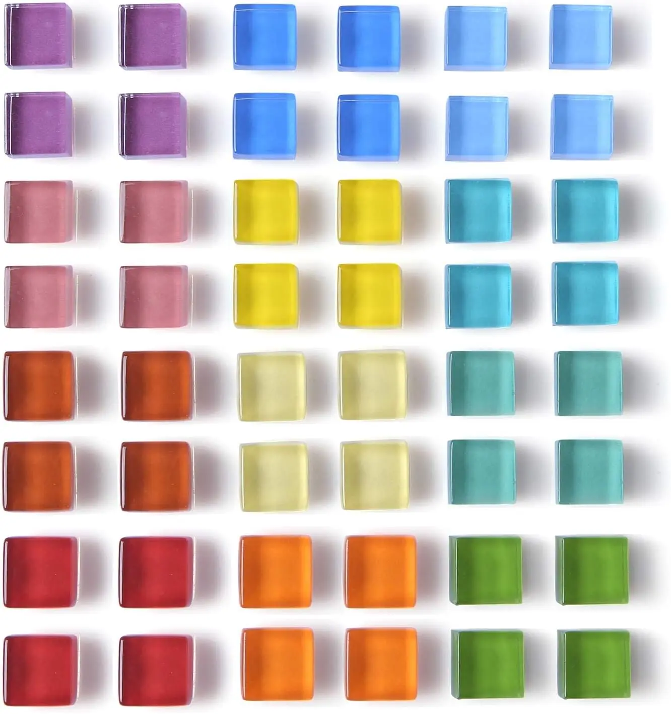 

48 Pack Glass Refrigerator Magnets for FridgeDecorative for Office Lockerfor Whitebo