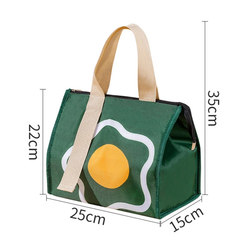 Cartoon Portable Thermal Lunch Box Bags for Women Kids Food Storage Handbags Travel Picnic Pouch Insulated Cooler Bento Bag