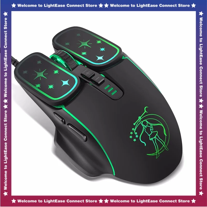 Rgb Colorful Lamp Wired Gaming Mouse Ergonomic 1600dpi Desktop Computer Gaming Machine Mechanical Universal Equipment Mouse