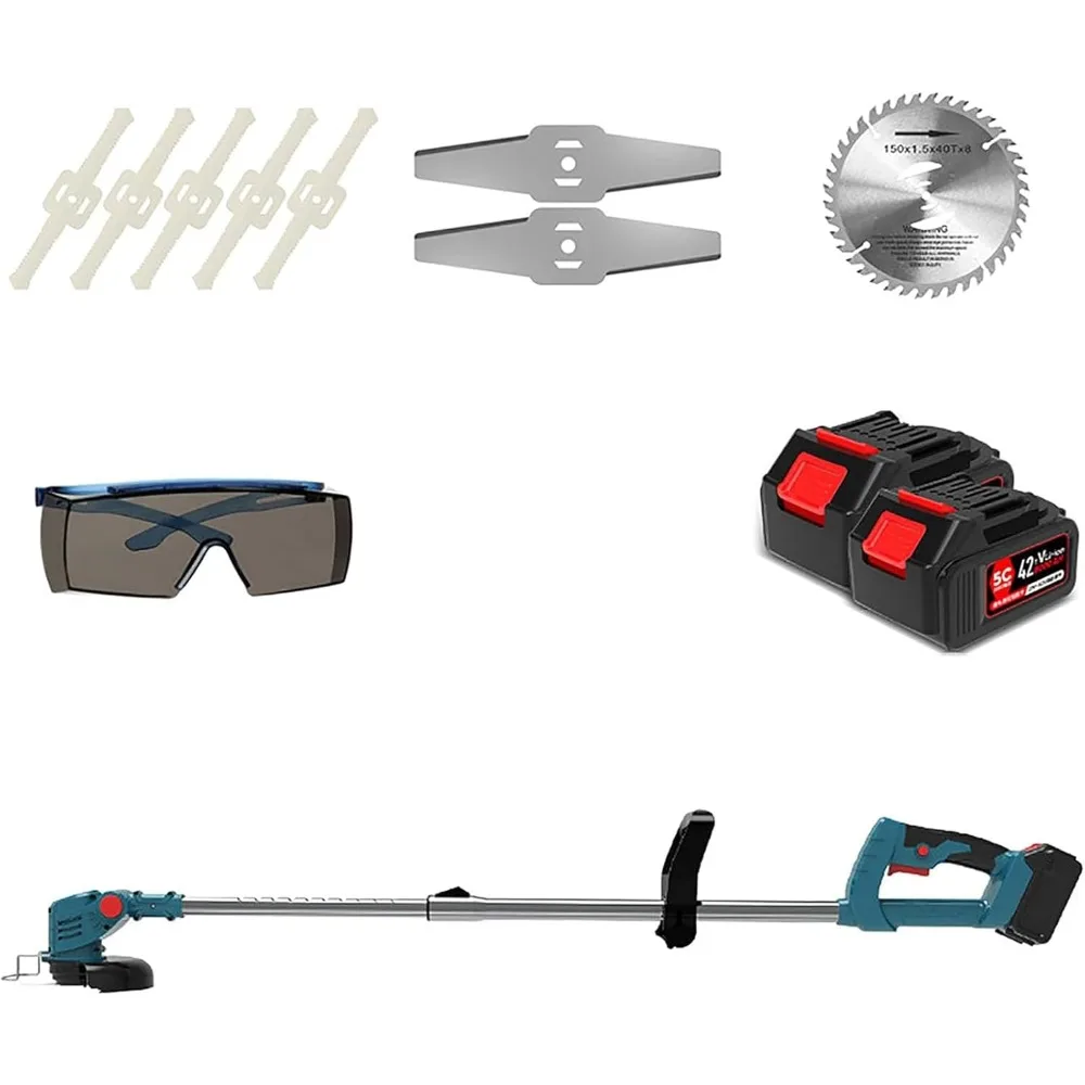 

Электрическая беспроводная газонокосилка, литиевая батарея 24 В, 4000 мАч, перезаряжаемая многофункциональная бытовая газонокосилка с вращающейся отделкой H