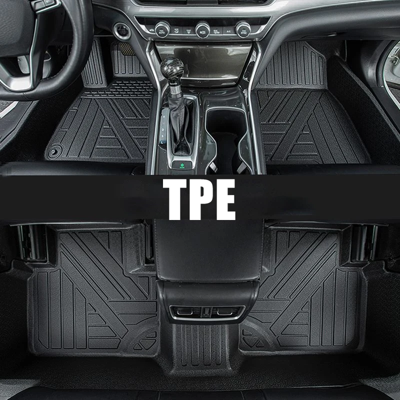 LHD TPE الحصير سيارة فرش داخلي للسيارات والشاحنات لهوندا الطيار اكسسوارات 2023 2024 2025 الخلفية منصات القدم صينية البضائع وسادة صندوق السيارة الأجزاء الداخلية #4