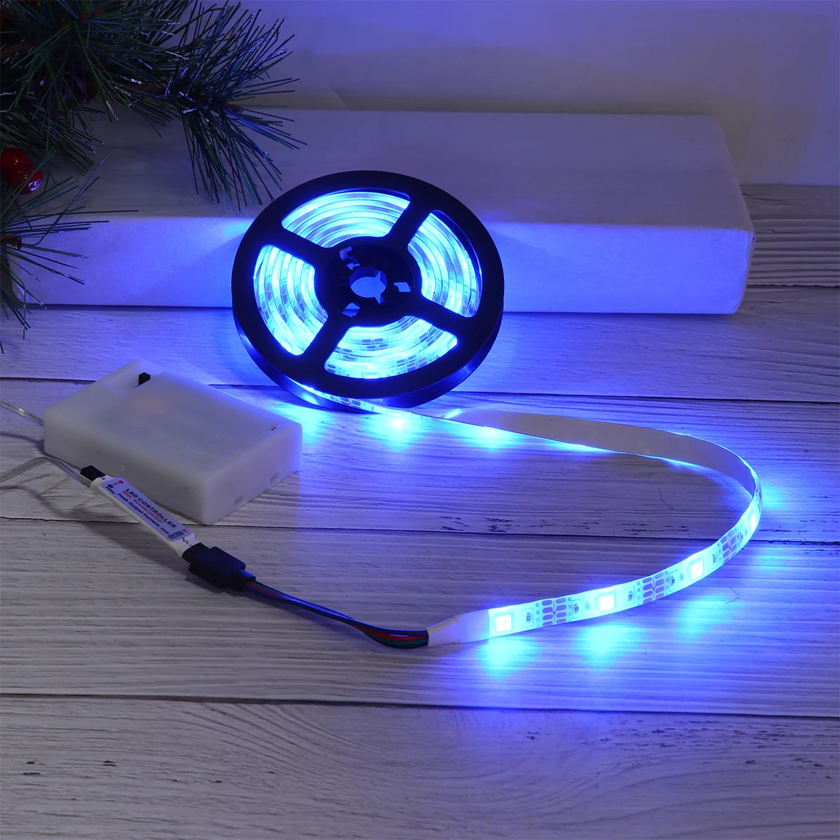 

2Pcs Waterproof LED Strings Light 5050 Rgb Flexible Rope Light Box Not Included Household Decoration Safe Use