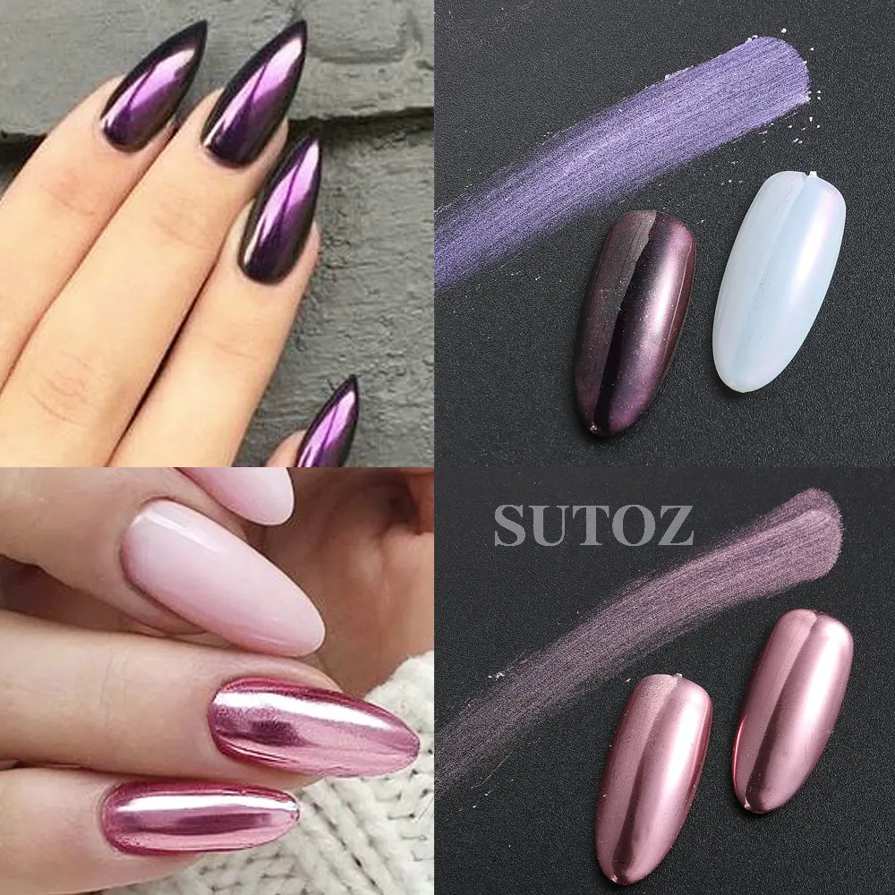 12 Roosters Chroom Nagelpoederset Holografisch Zilver Goud Dip Poeder Ultra Fijne Glitter Stof Ombre Nail Art Manicure LEB12G-HMJ