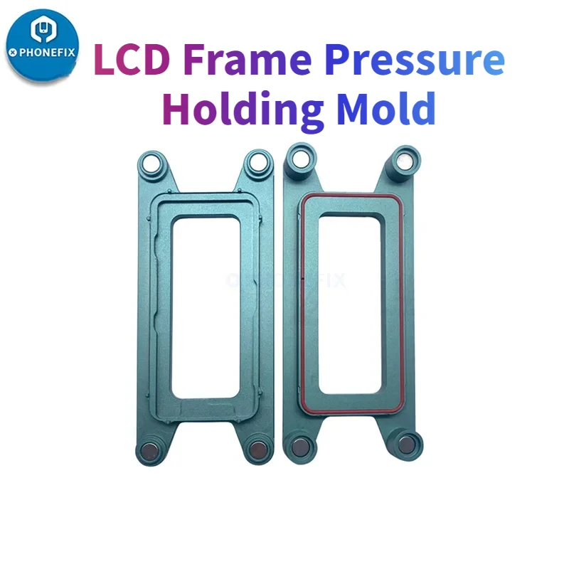 Magnetic LCD Frame Clamping Mold Aluminum Alloy Plate Pressure Holding Fixture for IPhoneX-15PM Frame Back Cover Lamination Tool