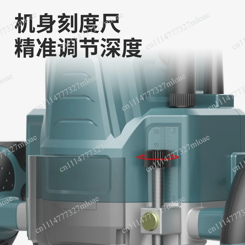 2000W woodworking trimming machine 220V adjustable speed gong machine, plywood slotting tenon tool