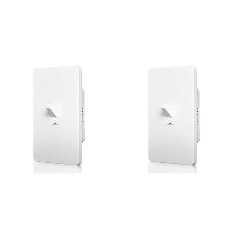 

AS95-2X Tuya Wifi Smart Toggle Style Switch US Neutral Wire Required 3-Way Switch App Remote Control US-Plug