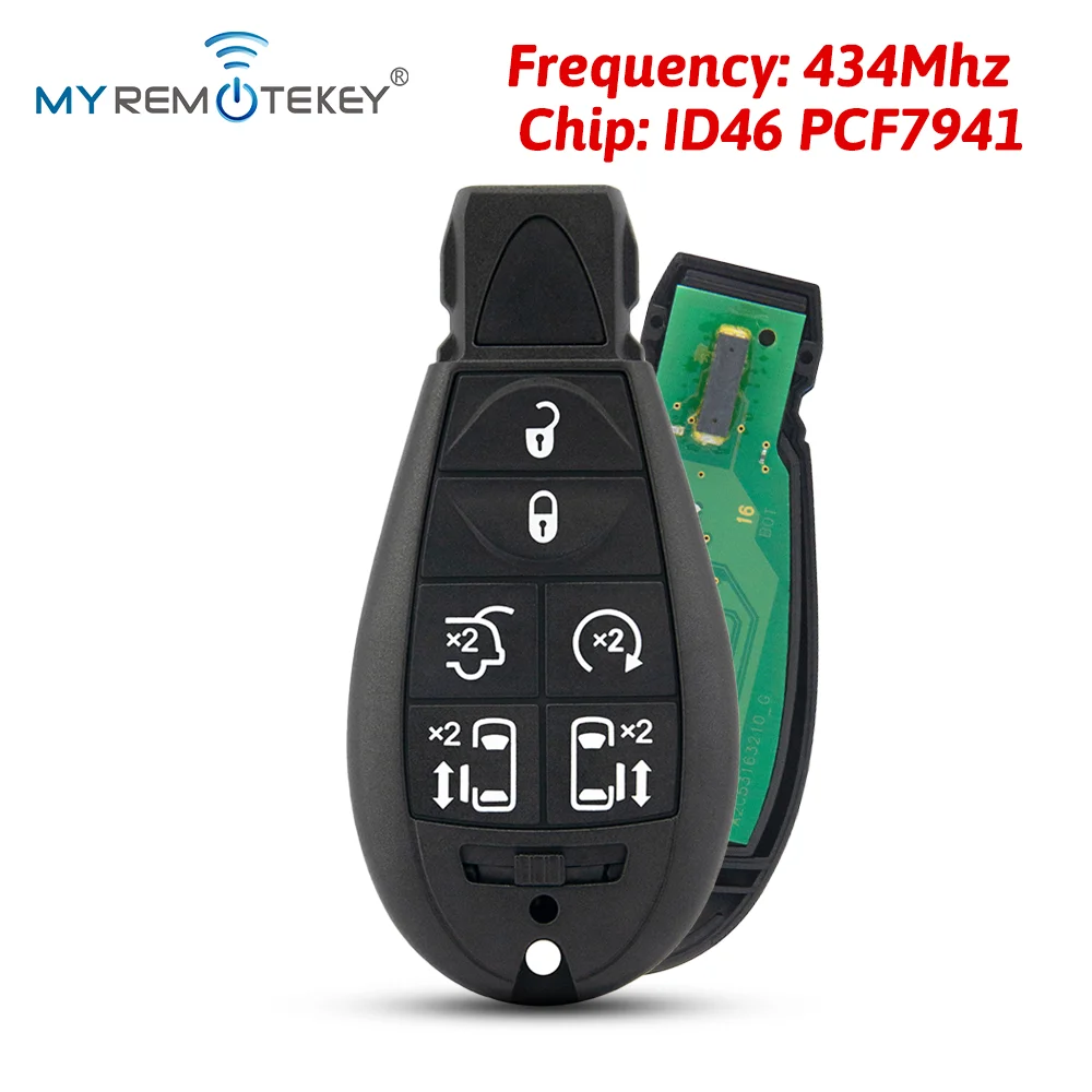 

remtekey fobik key Original board remote 68066859AD 6 button 434Mhz for Caliber Grand Cherokee