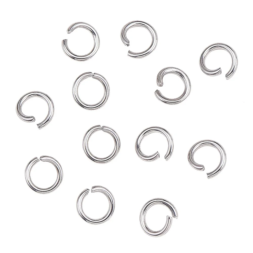 Edelstahl Open Jump Ringe O Ring Durchmesser 3mm 4mm 5mm 6mm 8mm 9mm 10mm für Schmuck Machen