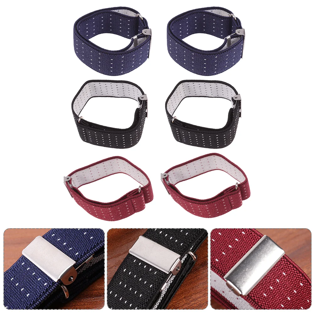 3 Pairs Shirt Non-slip Cuff Stays Armbands Sleeve Garters for Men Dropshipping Women