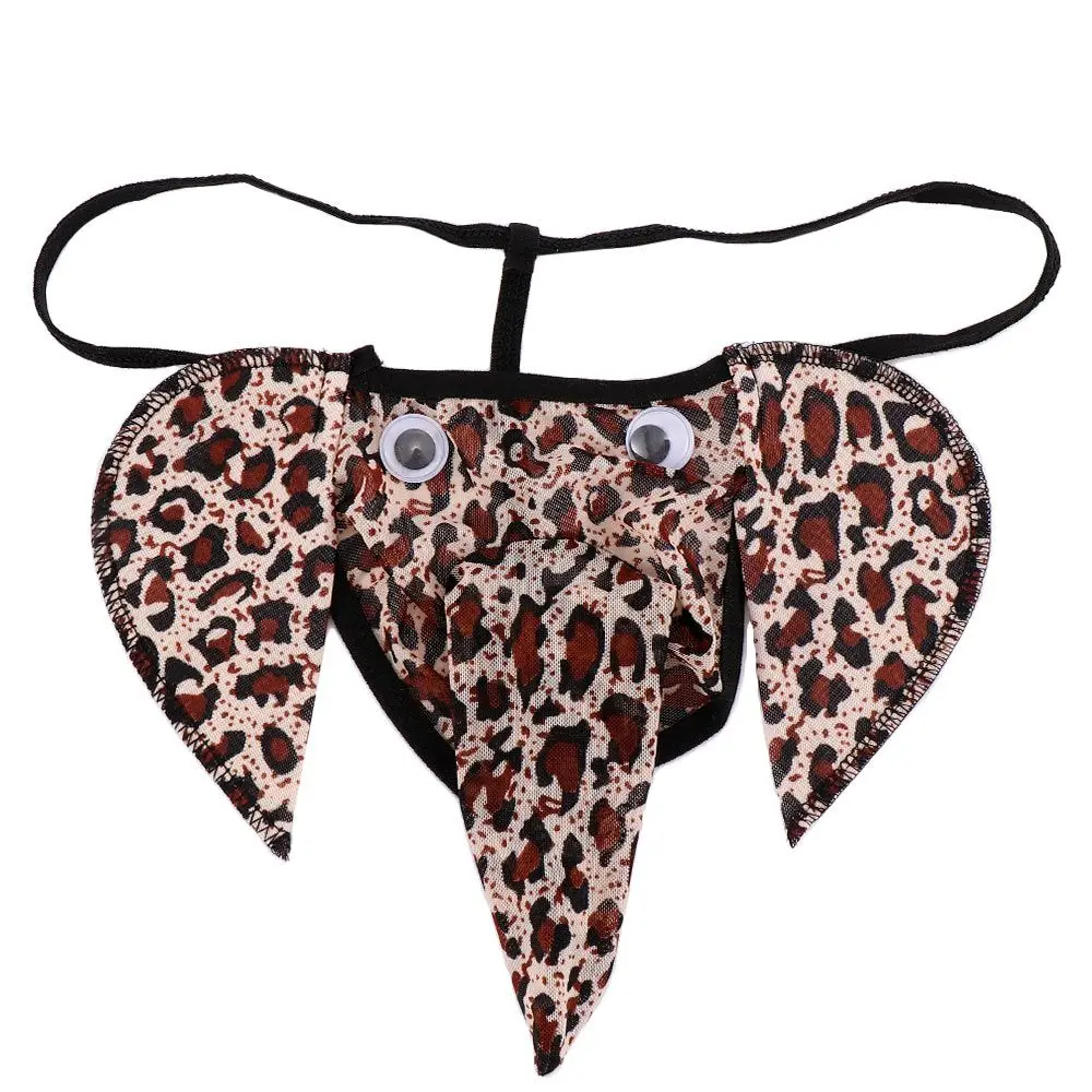 Culotte tanga créative en forme d'éléphant, sous-vêtements, string, dos en T