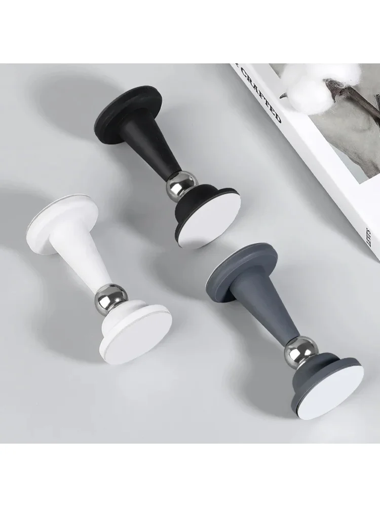 Türstopper ohne Bohren für Zimmer, Schlafzimmer, Tür, fester Wandschutz, Antikollisions-Haushalt, Silikon, starke Saugkraft, Bodenstopper