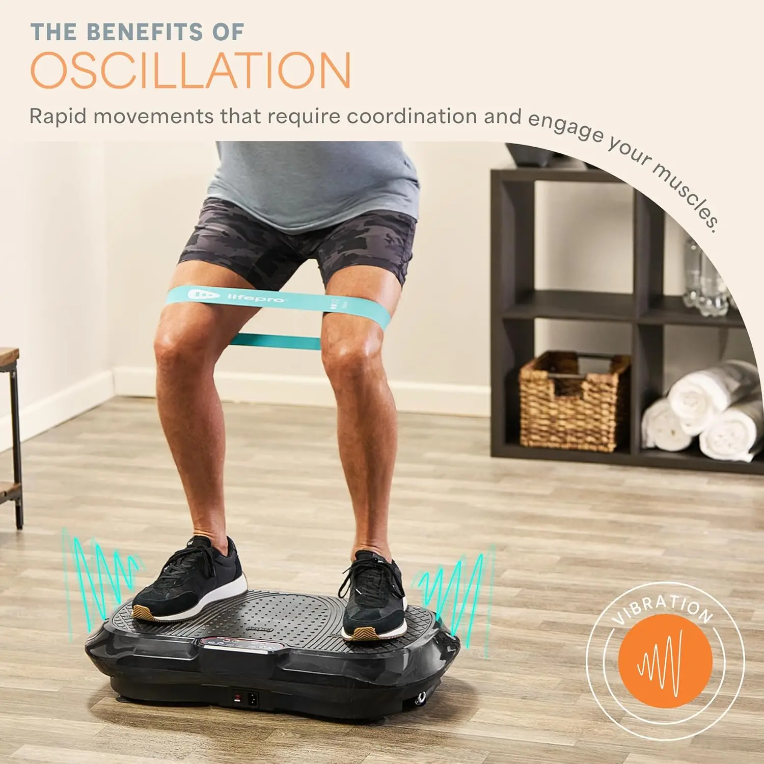 Vibration Plate Exercise Machine – High-Intensity Vibration for Muscle Activation, Full-Body Workout Vibrating Platform