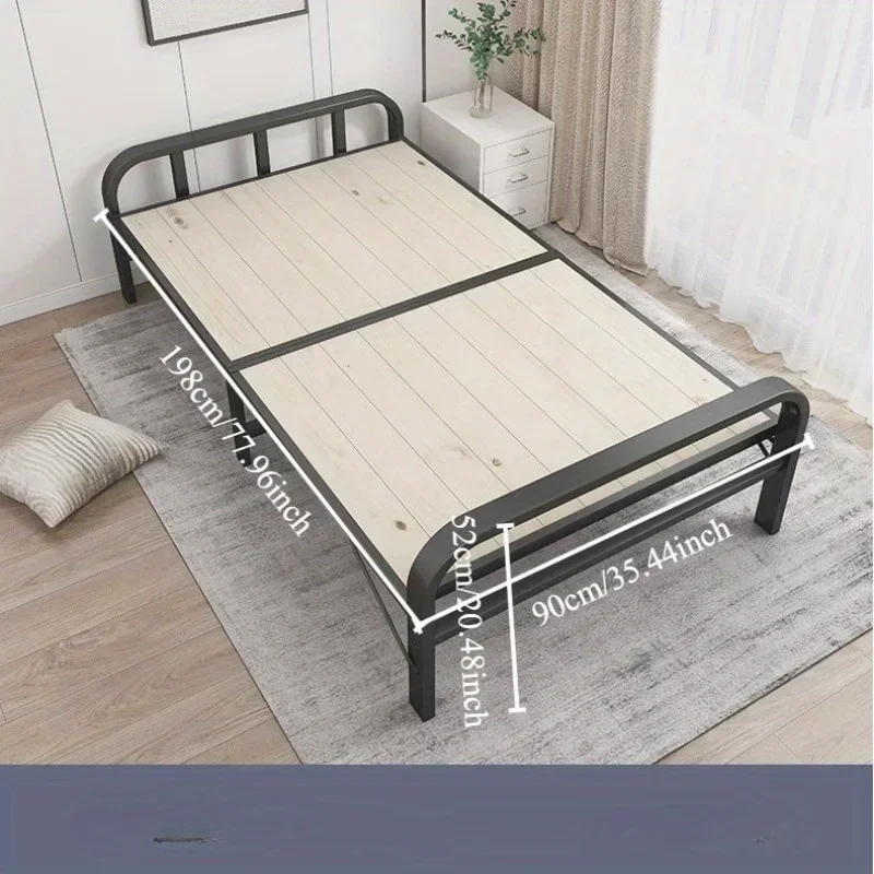 Suitable for Single and Double Sleeping Foldable Wooden Bed for Quick and Comfortable Nap Time