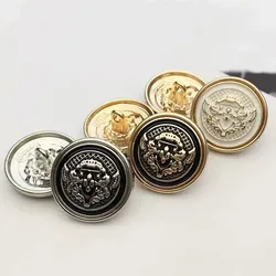 10Pcs/Lot Luxury British Style Men's Metal Button Sewing High-grade Retro Coat Clothes Buckle Round Cufflinks Butto
