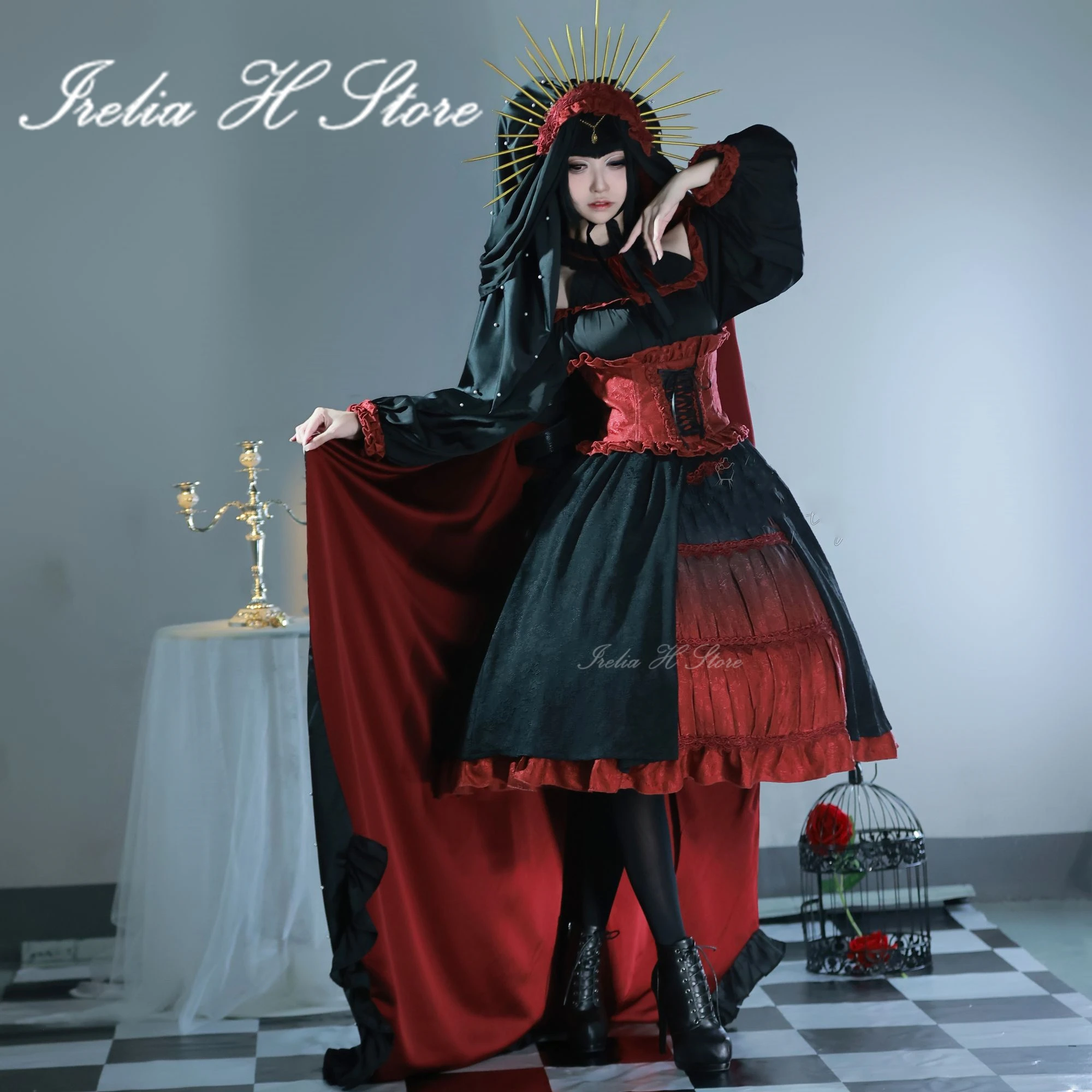 أزياء Irelia H Danganronpa Celestia Ludenberg التأثيرية للنساء فستان لوليتا قوطي أنيمي الذكرى العاشرة لمهرجان الربيع حفل Dr