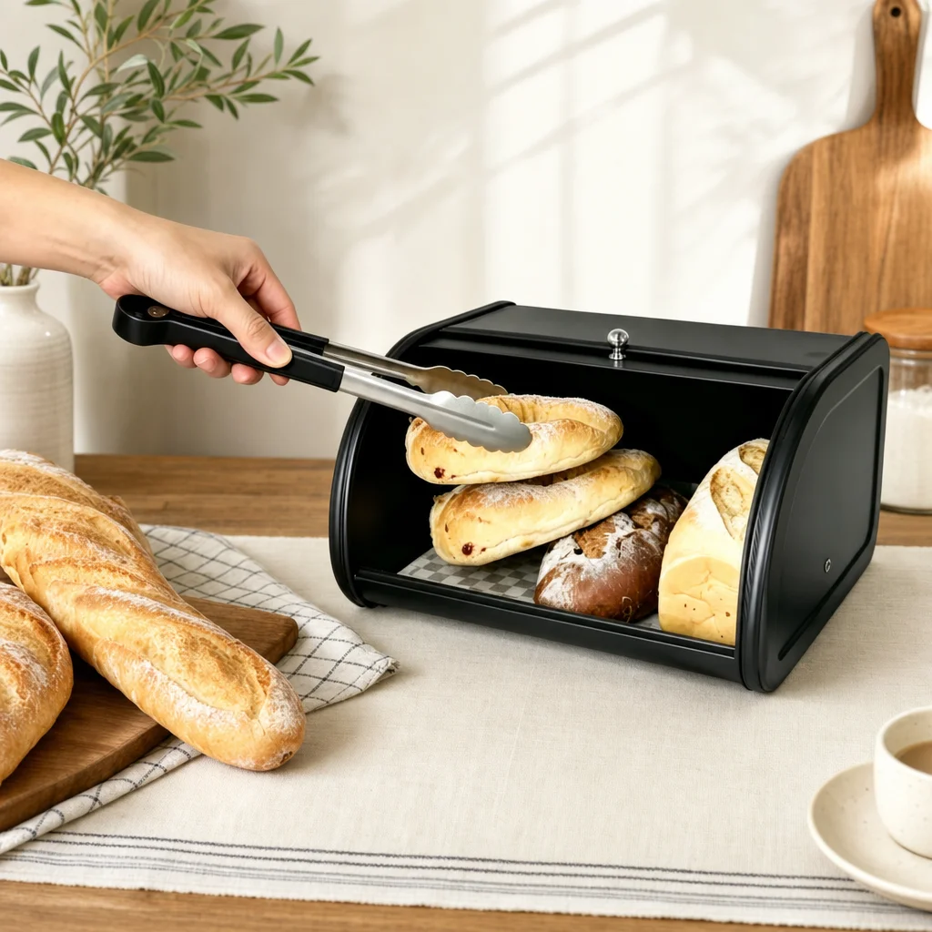 Металлическая хлебница с крышк – обзор и цена Food Storage Metal Box