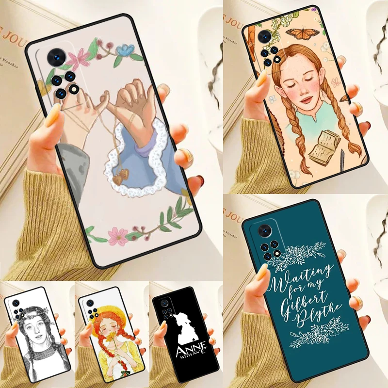 Anne casing dengan bahan hijau untuk ponsel Samsung Galaxy S24 Plus S23 S20 S21FE Lite S22 Ultra Note 20 S8 S9 S10 Phone Coque