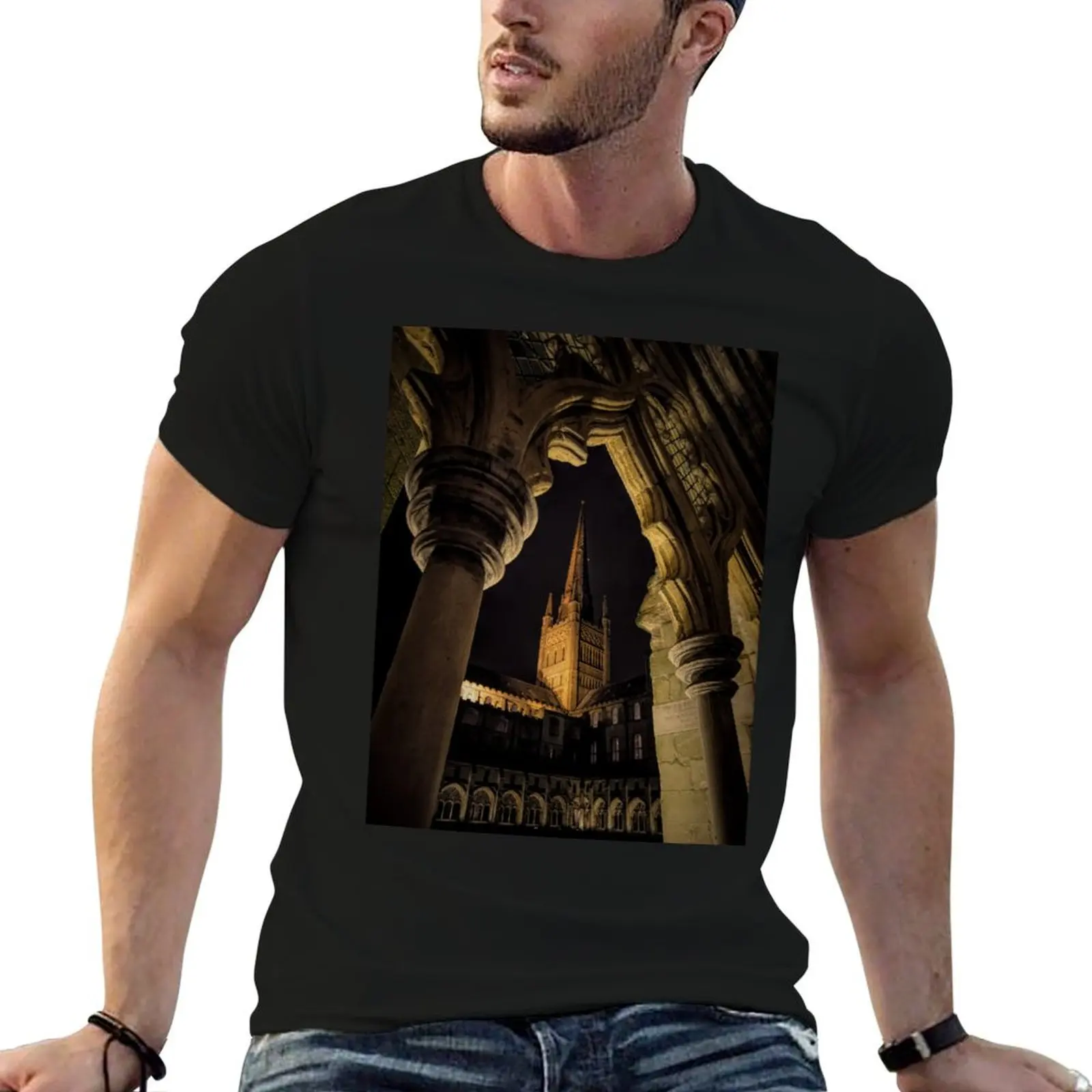 Cathedral view T-Shirt Plus Size Gym Sports T-Shirt