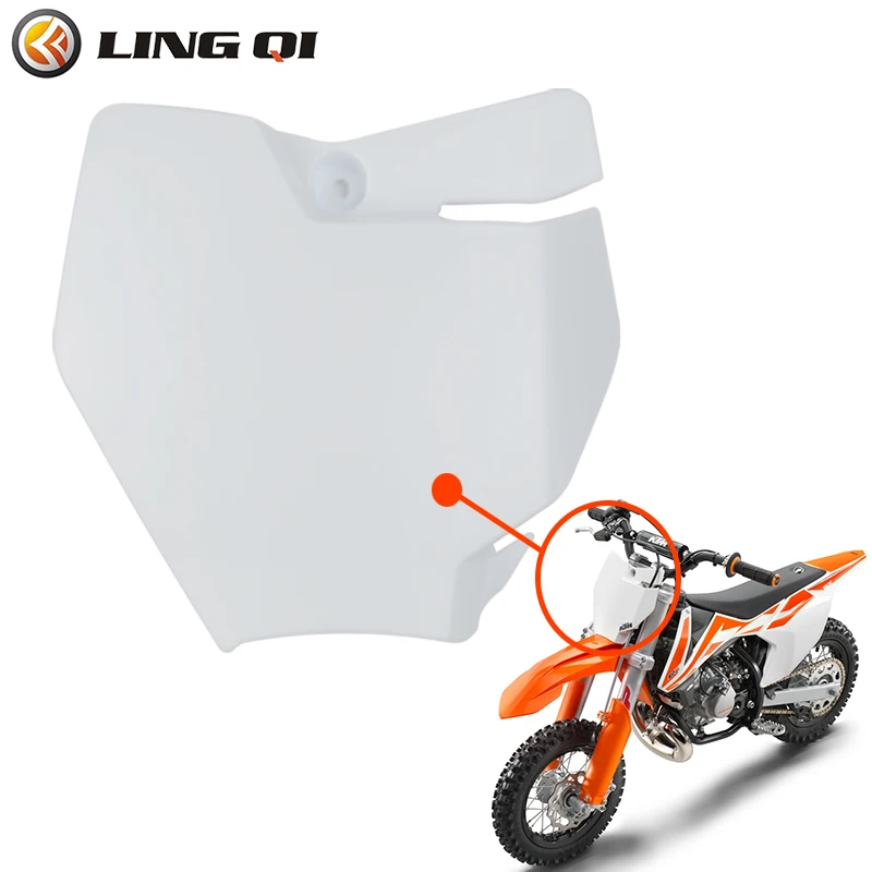 LINGQI Motorcycle KT 50 Number Plate Front Name Plates Plastic Cover For Chinese 50 Mini Pit Dirt Bike Spare Parts