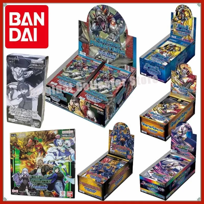 

Original Bandai Digimon Cards DTCG Japanese Digital Monster Battle Card All Series EX01-EX09 Replenish Bag LM01 RB01 Cards