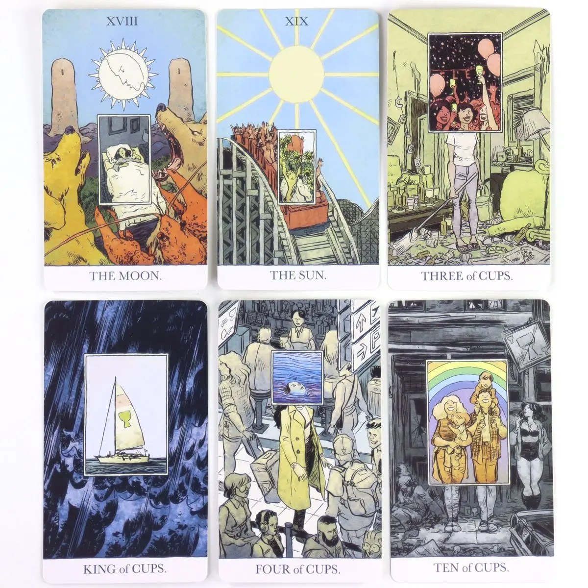10.3*6cm The Unveiled Tarot 80 Pcs Tarot Cards (with 2 Special Cards) Pocket Edition