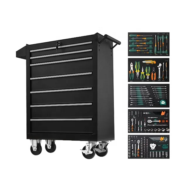 Garage workstation workshop tool cart complete toolbox