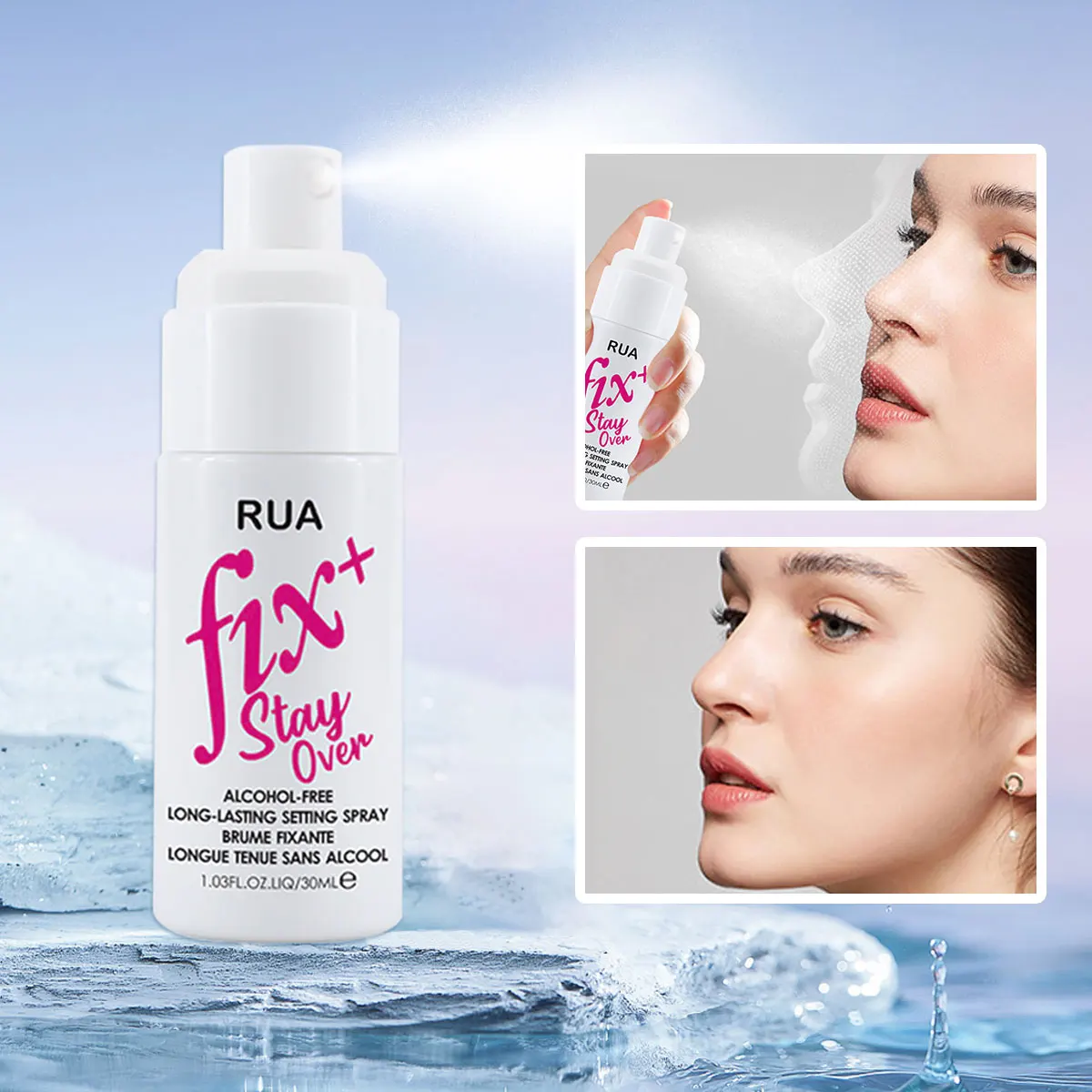 Spray matificante resistente al agua, Base mate brillante, aceite de Control de maquillaje, pulverizador fijador de maquillaje resistente al agua no pegajoso para toda la piel