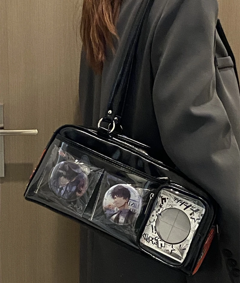 

Новая сумка Pu Itabag Harajuku Jk в консервативном стиле, студенческая сумка на плечо для отдыха, значок аниме, кукольный дисплей, сумка Ita, женская сумка на плечо