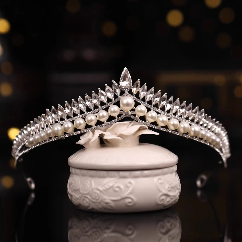 

Корона Тиара Невесты Корейские Хрустальные Аксессуары Для Волос