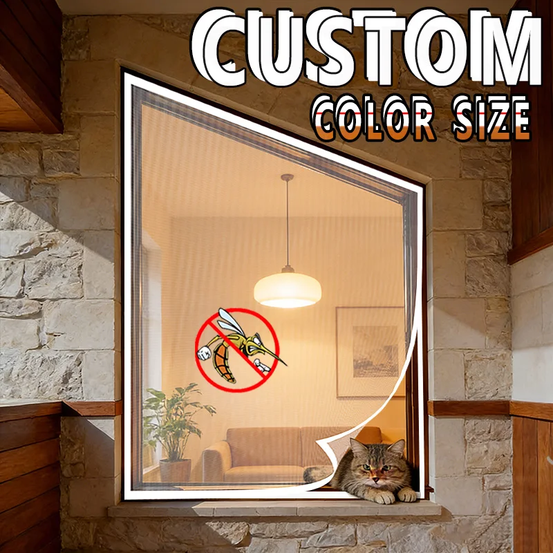 Window Screen Mosquito Net for Mosquito Insect Proof Curtains Insect Mesh Tulle Invisible Screen Window Fiberglass Custom Size