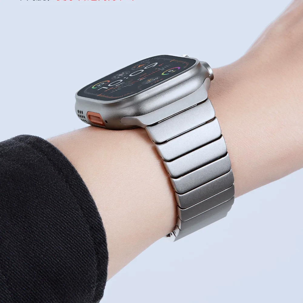 Titan-Armband für Apple Watch Ultra 4 3 2 49mm 12 11 10 46mm 42mm 9 8 7 SE Loop für Iwatch 45 41 40 44mm Metallband
