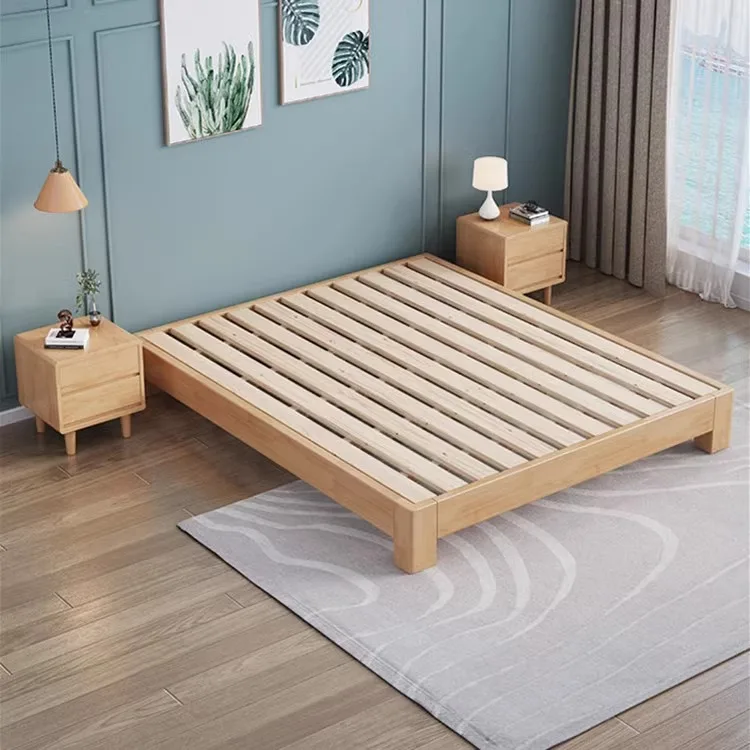 

No bedside solid wood bed shelf tatami Nordic Japanese floor modern simple small apartment flush edge single short