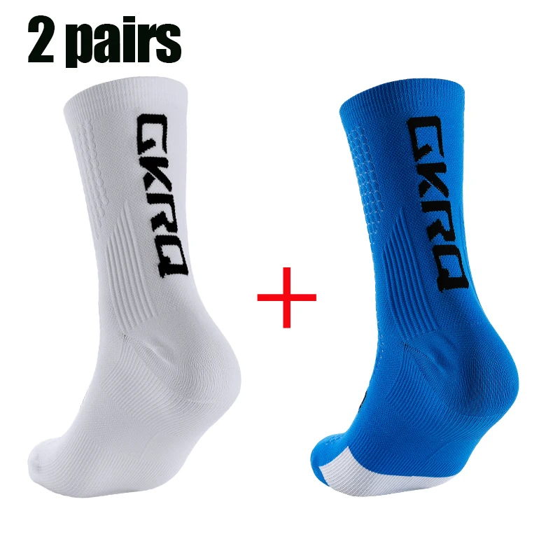 2pairs GKRQ Neue Radfahren Socken Fahrrad Krankenschwester Kompression Rennrad Laufen Mtb Kniehohe Weiß Sport Lustige Marke Schwarz – Detail 6